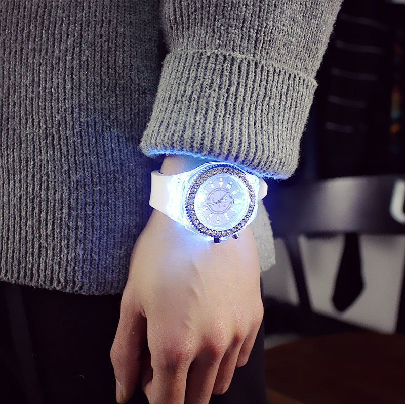 Led flash Women's watch