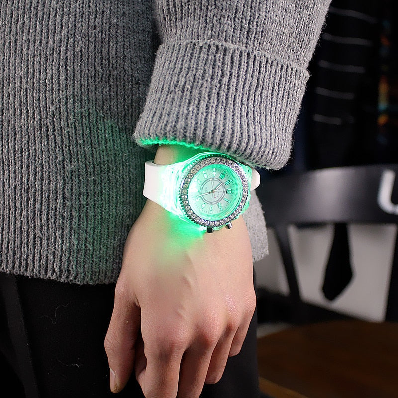 Led flash Women's watch