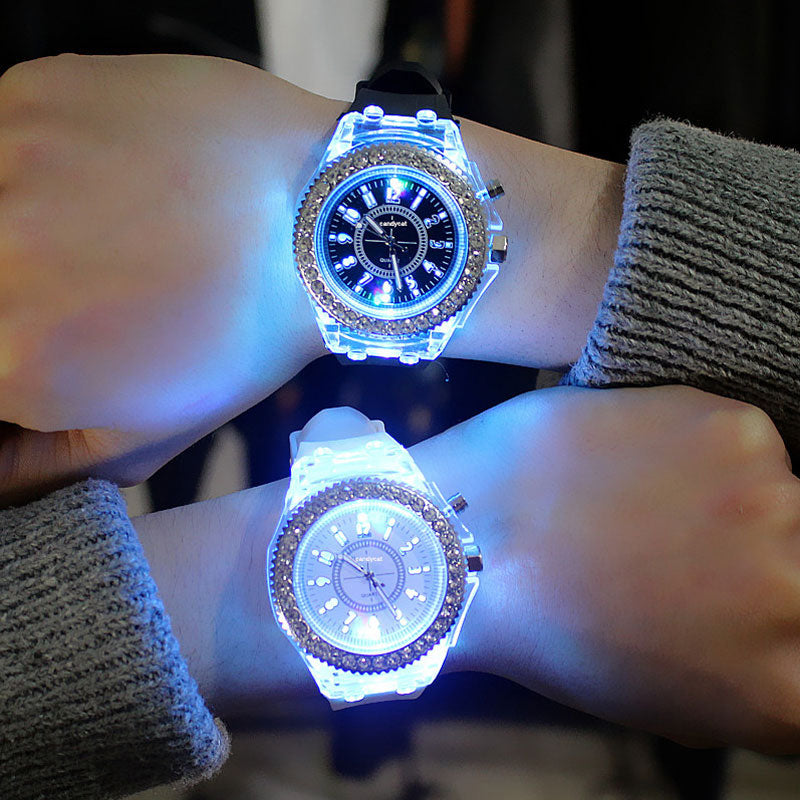 Led flash Women's watch