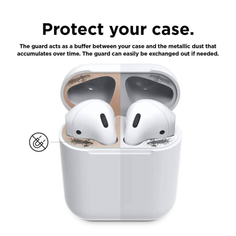 Metal Dust Guard for Apple Airpods Case