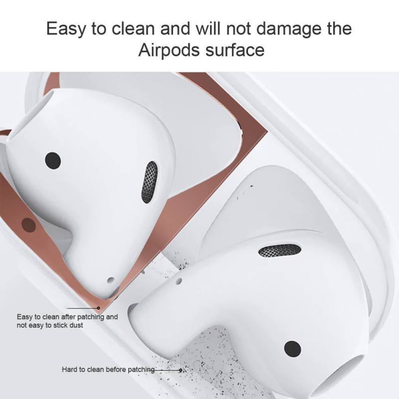 Metal Dust Guard for Apple Airpods Case